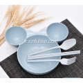 Vaisselle 4 pièces en forme de Minnie Mouse pour bébé
